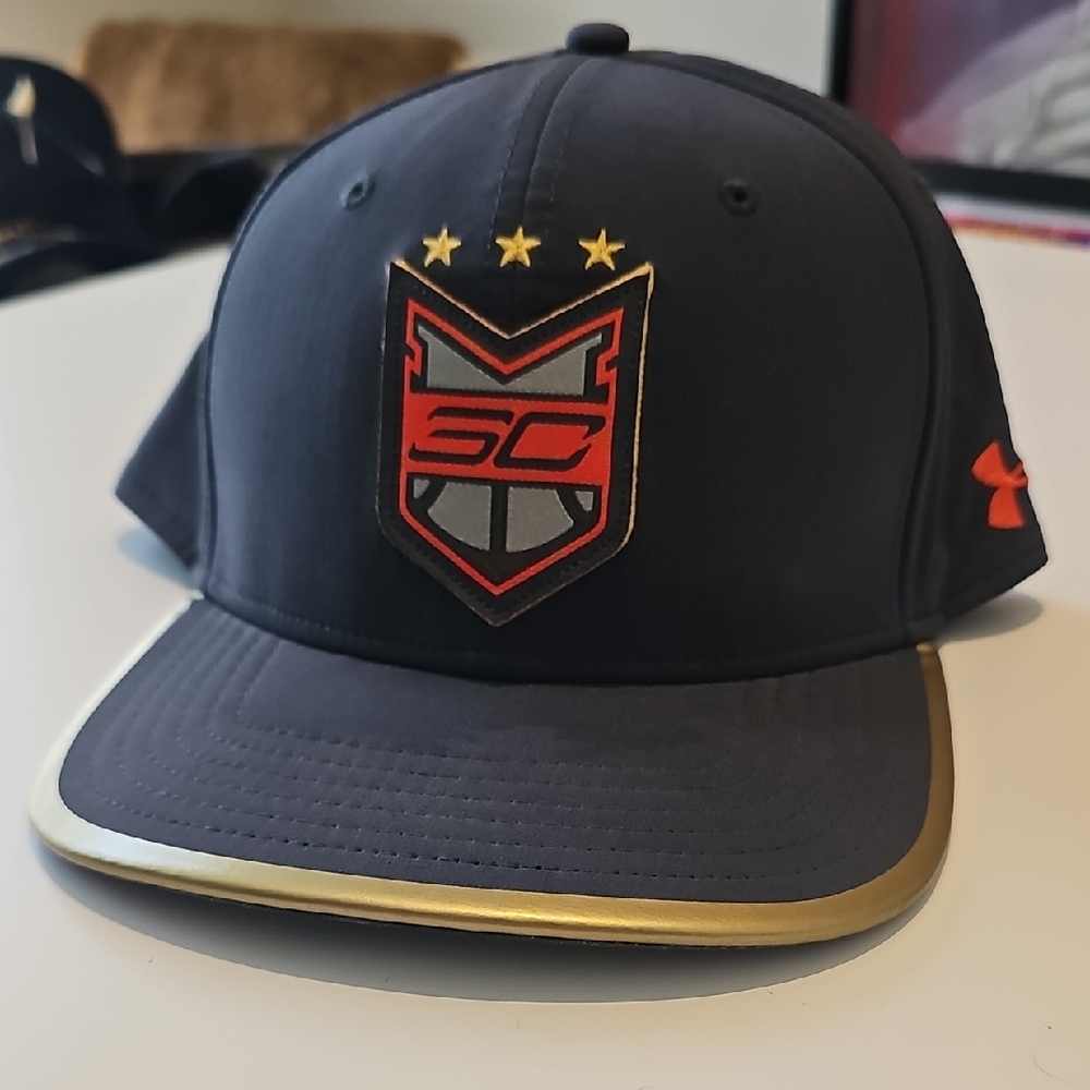 Steph Curry Under Armour Cap charcoal with Gold and Red Details